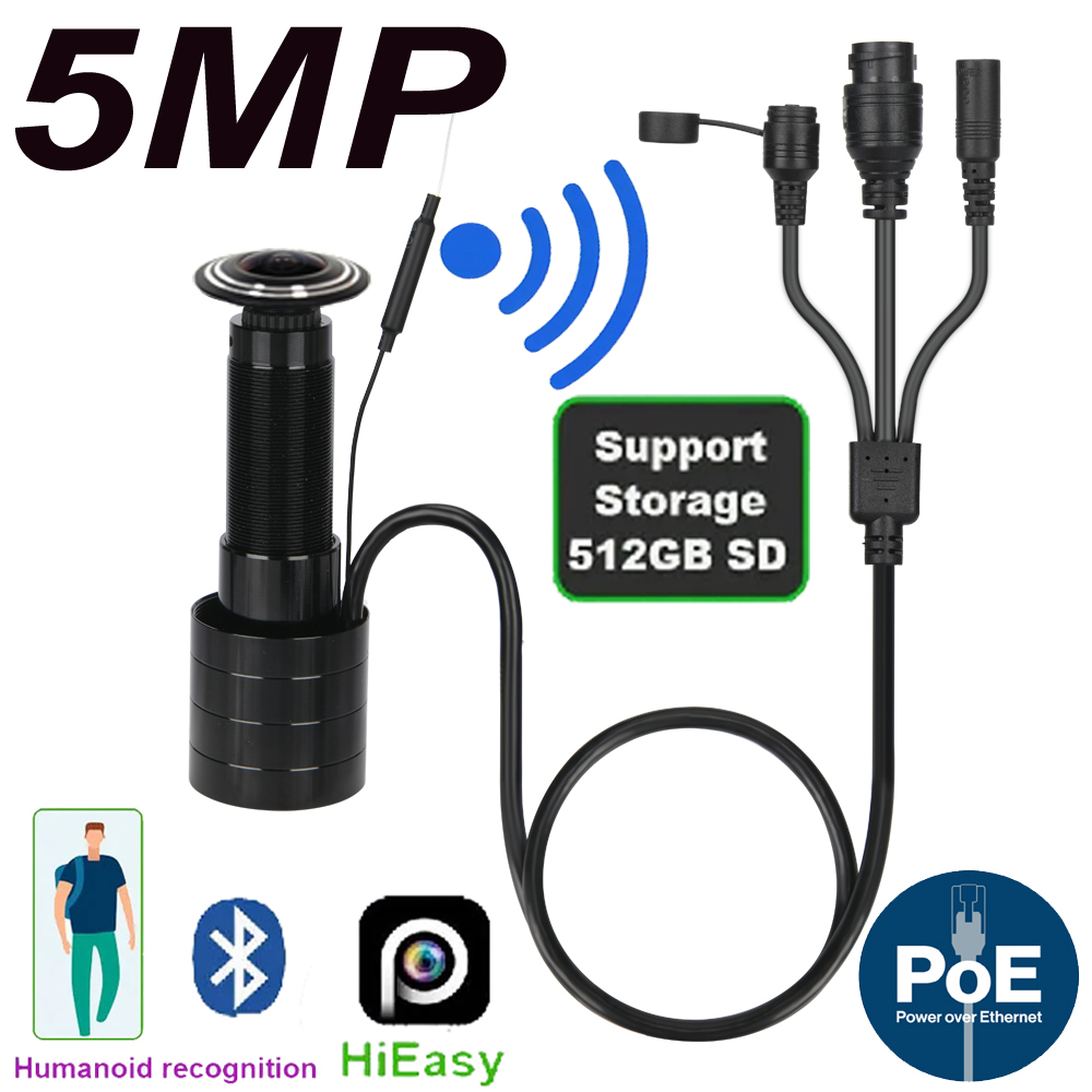 Home Security News - 5MP Door Eye IP POE กล้องมินิตาส่องรูกุญแจ