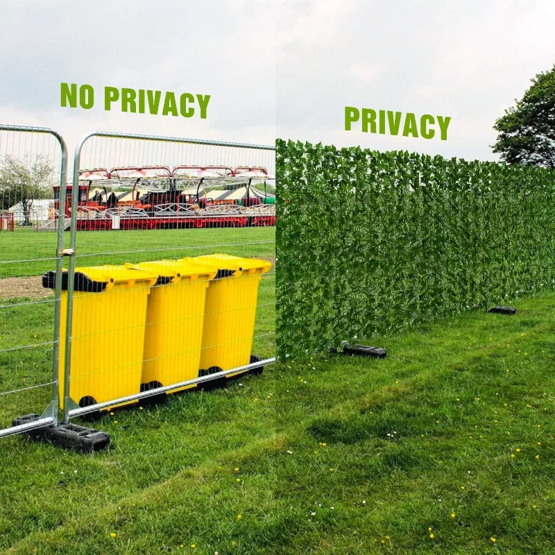 Home Security Fence - ประดิษฐ์ Leaf รั้วความเป็นส่วนตัวหน้าจอปลอม Hedge แผงระเบียงหน้าจอ Ivy