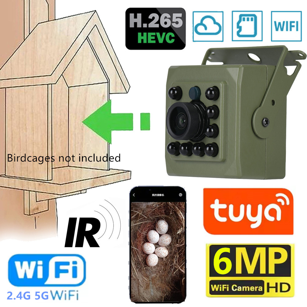 Home Security System Installation - กล้องวงจรปิดไร้สายขนาดเล็ก 6MP 4MP POE 2K Tuya