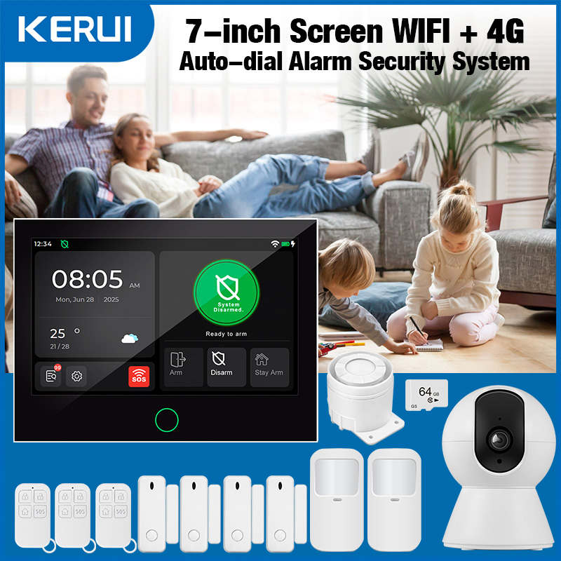 Home Security News - KERUI ใหม่ 4G + WiFi Wireless