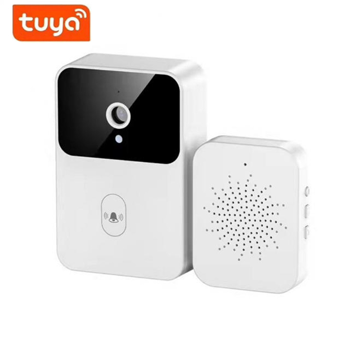 Home Security Doorbell Camera - กริ่งประตูไร้สาย WiFi Tuya กล้อง HD ภายนอกอาคาร