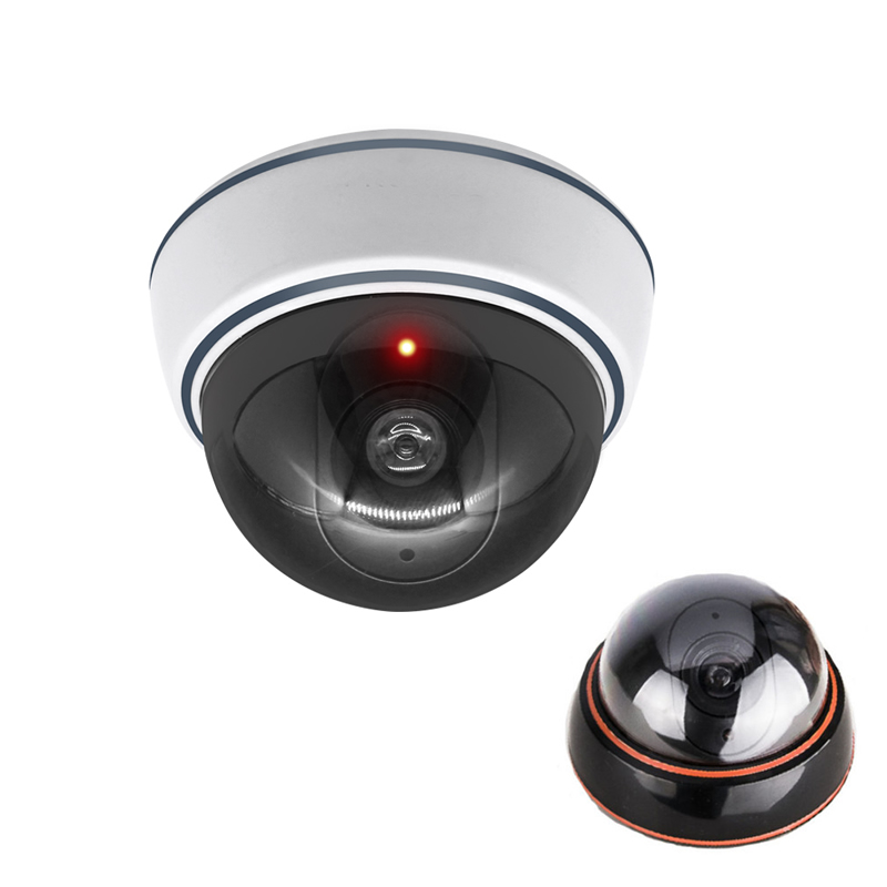 Home Security Services - สร้างสรรค์สีดำ/สีขาวปลอมกล้องโดมจำลองแฟลช Led Dummy กล้องวงจรปิดกล้องวงจรปิดสำนักงานบ้านเสริมความปลอดภัยระบบ