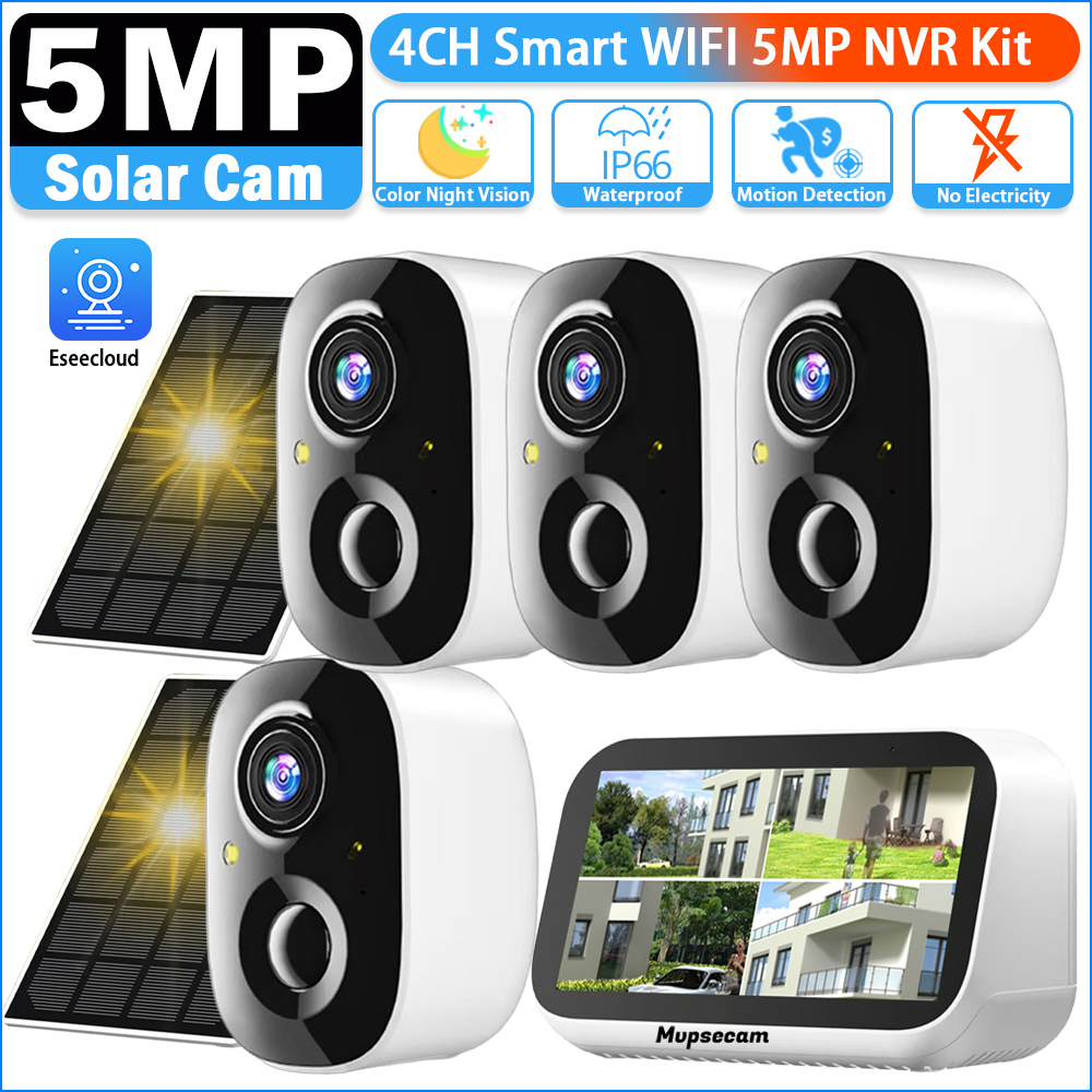2 ทิศทาง 5MP 4CH 4.3 นิ้ว LCD  - Nvr Kit 8 Channel บทวิจารณ์และราคา