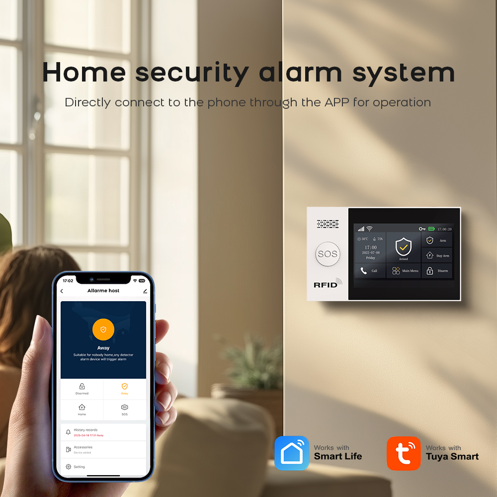 PG-107 Tuya Wireless Home เครื - Home Security System Installation บทวิจารณ์และราคา