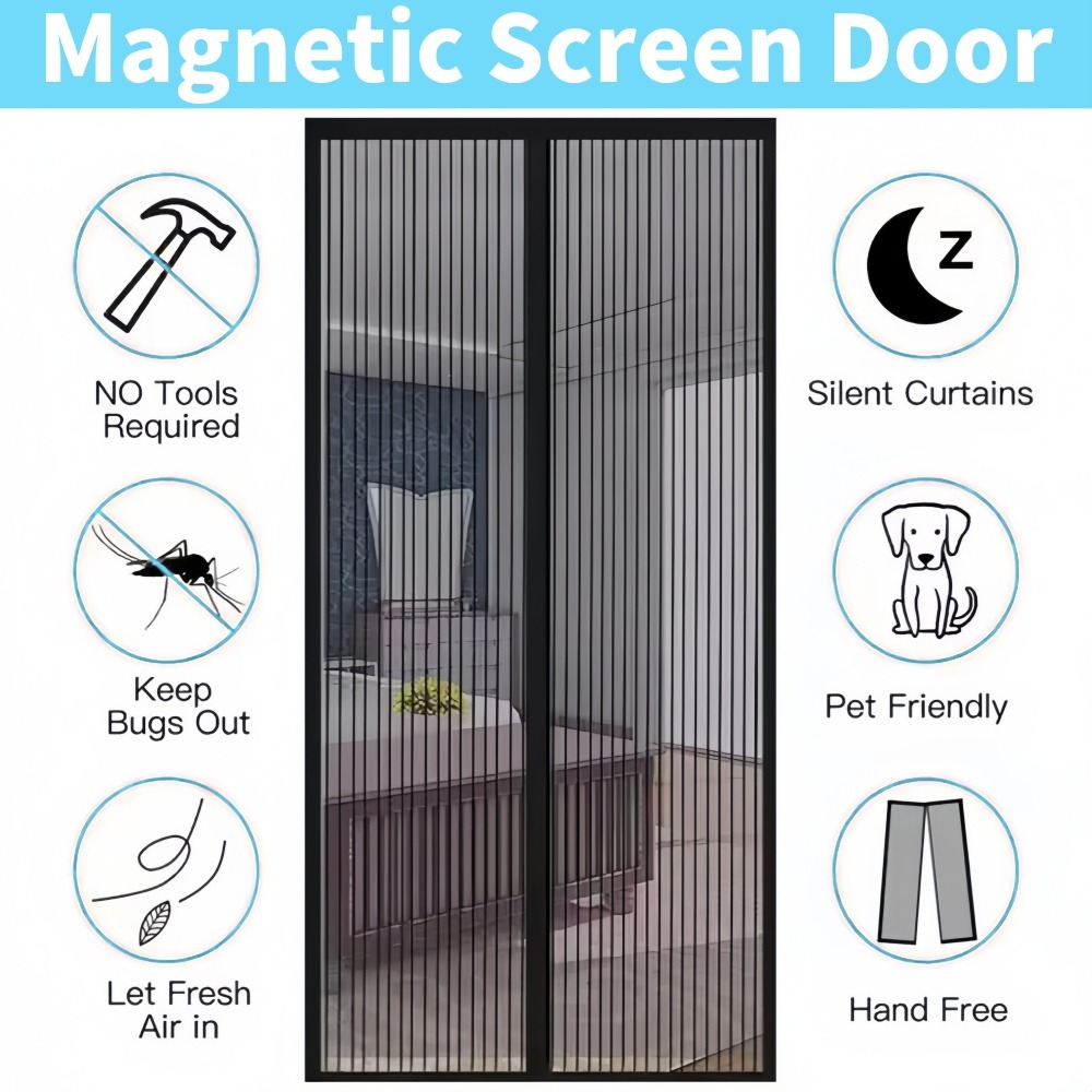 Heavy Duty Magnetic ประตูตาข่า - Home Security Fence บทวิจารณ์และราคา
