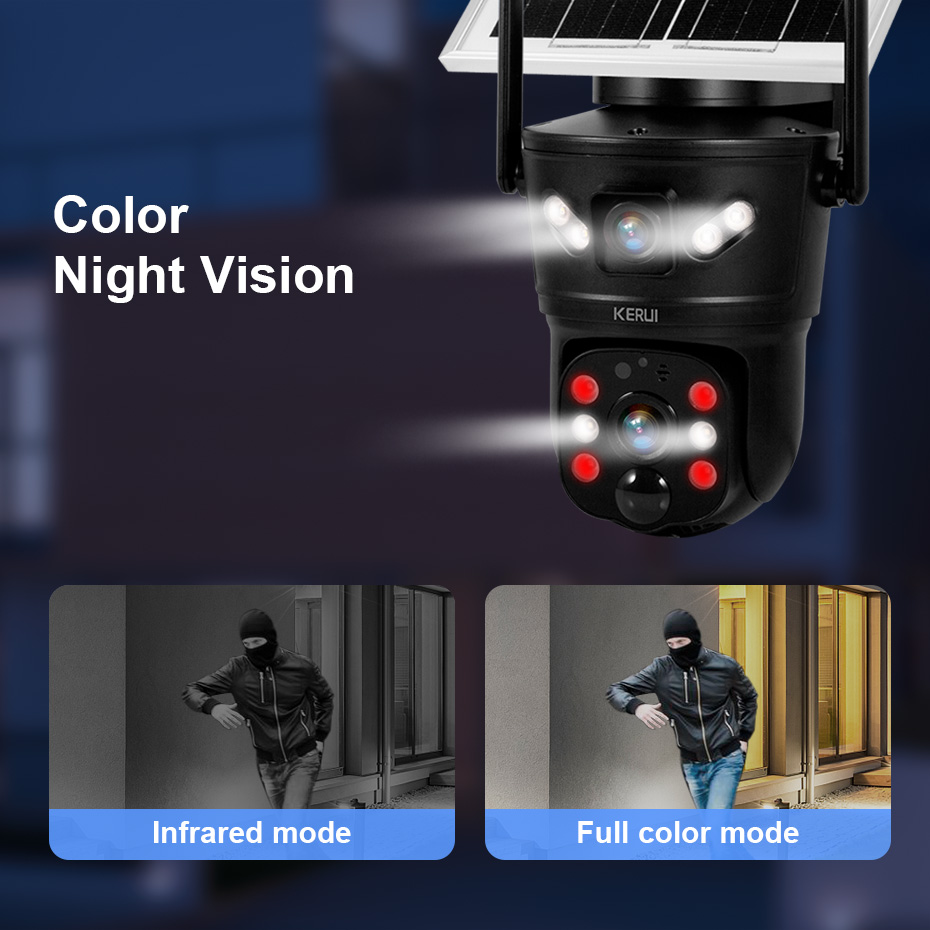 กล้องวงจรปิด KERUI 6MP 4G SIM  - Home Security Services บทวิจารณ์และราคา