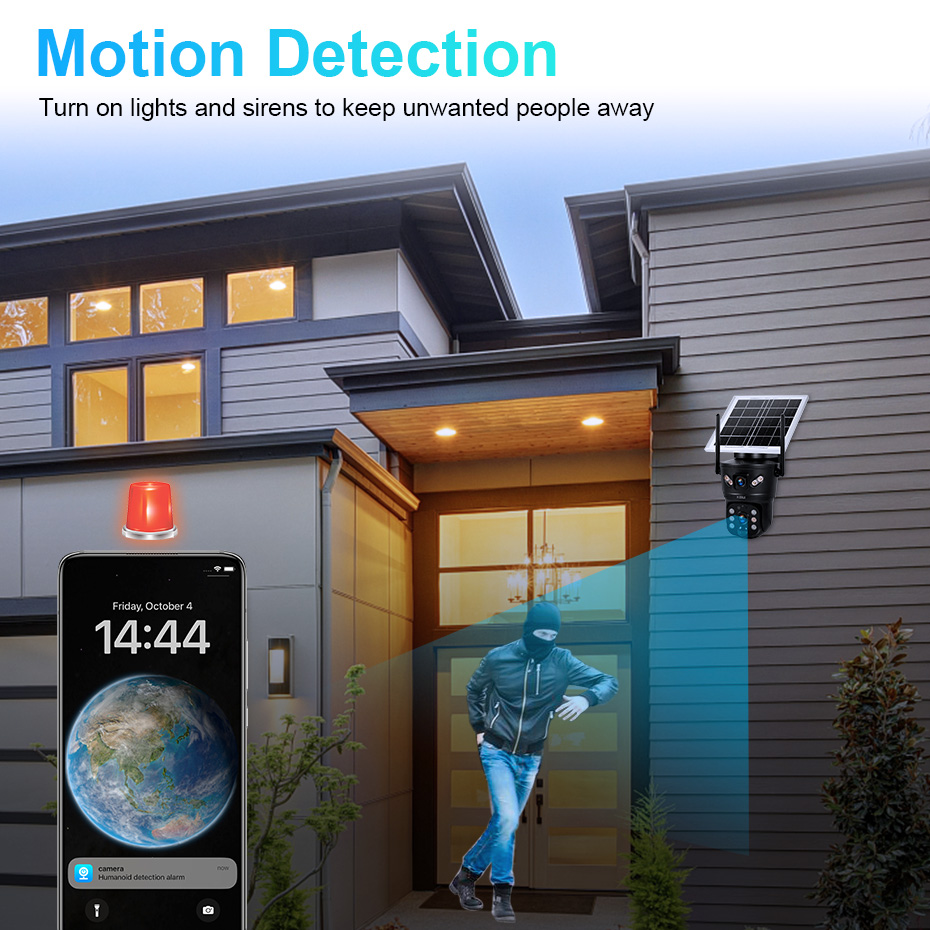 กล้องวงจรปิด KERUI 6MP 4G SIM  - Home Security Services บทวิจารณ์และราคา