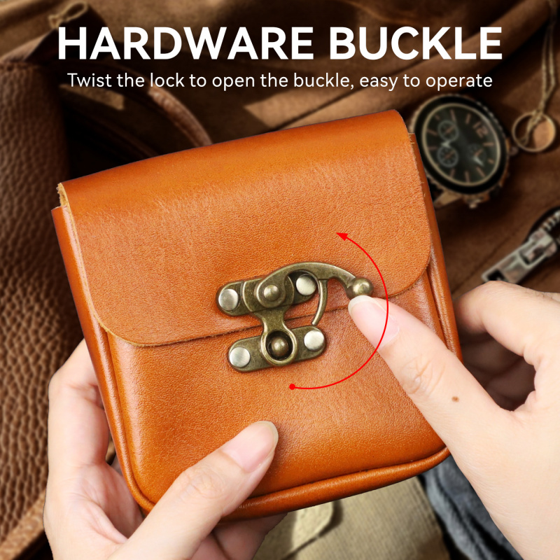 กระเป๋าคาดเอวหนังวัวแท้ขนาดเล็ - Home Security Key บทวิจารณ์และราคา