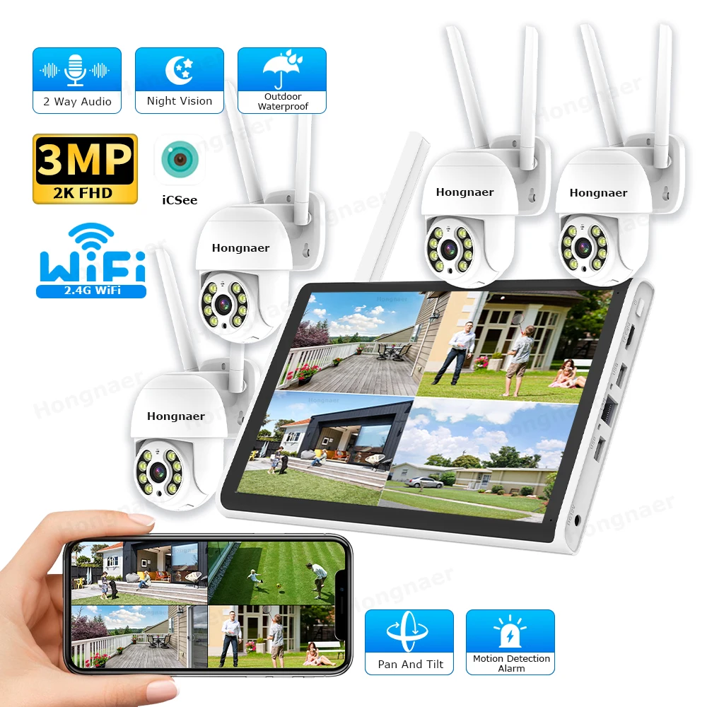 ชุดกล้องวงจรปิดไร้สาย 2026 Hon - Home Security Camera System บทวิจารณ์และราคา