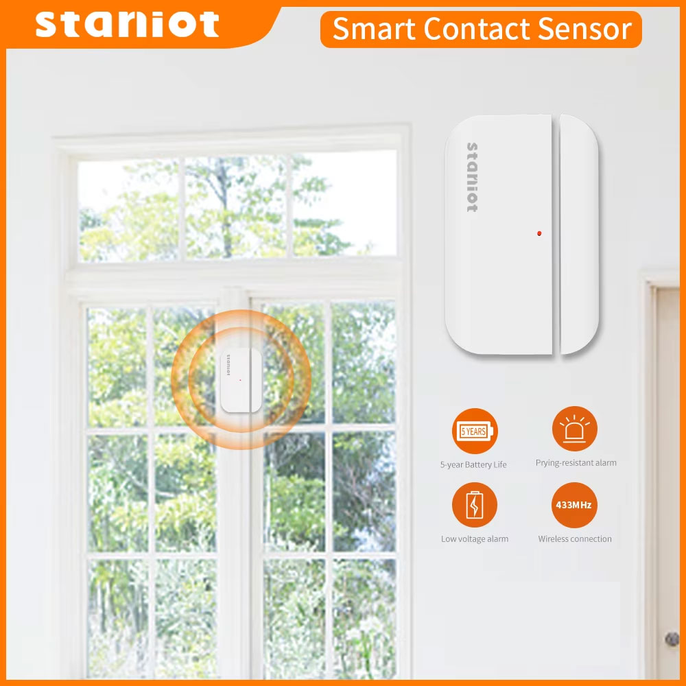 Staniot อายุการใช้งานแบตเตอรี่ - Window Alarm Sensor บทวิจารณ์และราคา