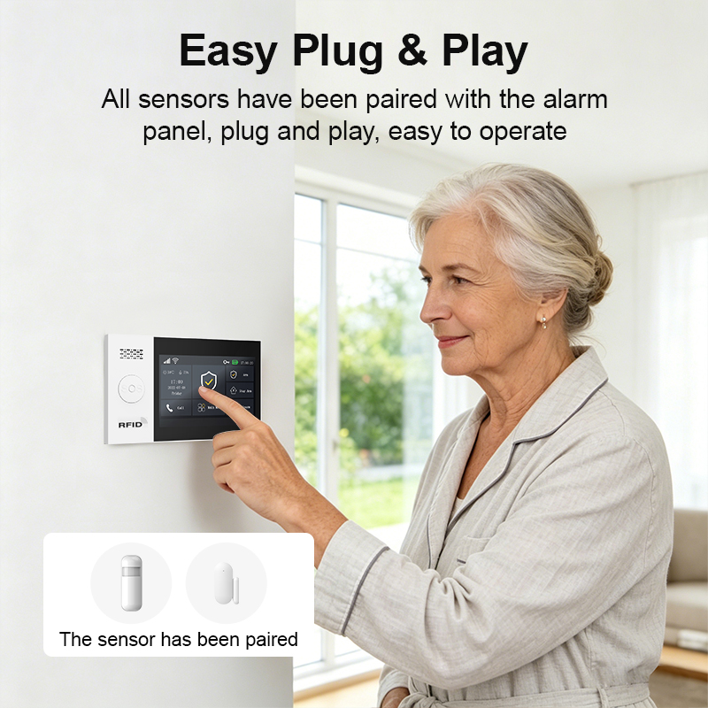 PGST 2G GSM ชุดระบบเตือนภัยอิน - Home Security System Installation บทวิจารณ์และราคา