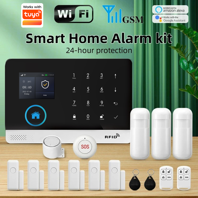 PGST WIFI GSM ระบบเตือนภัยการร - Home Security System Installation บทวิจารณ์และราคา