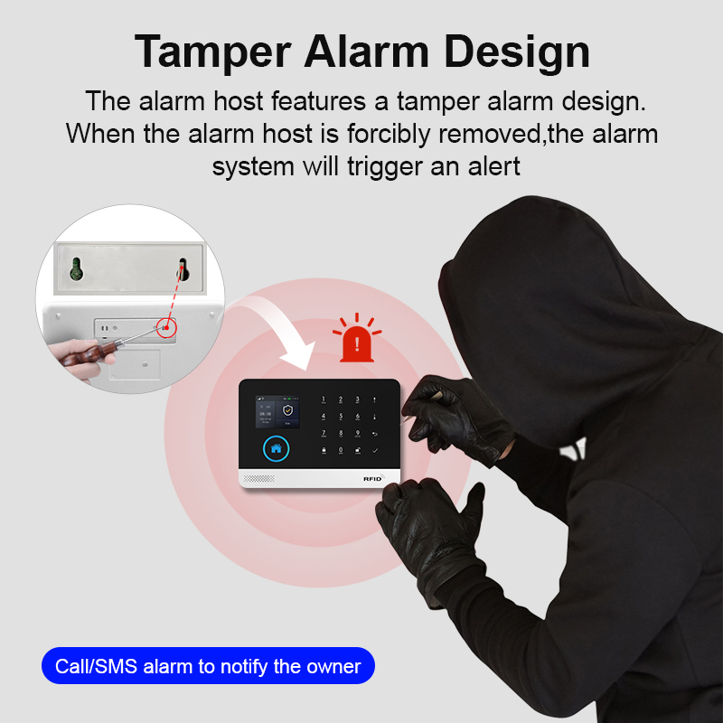 PGST WIFI GSM ระบบเตือนภัยการร - Home Security System Installation บทวิจารณ์และราคา