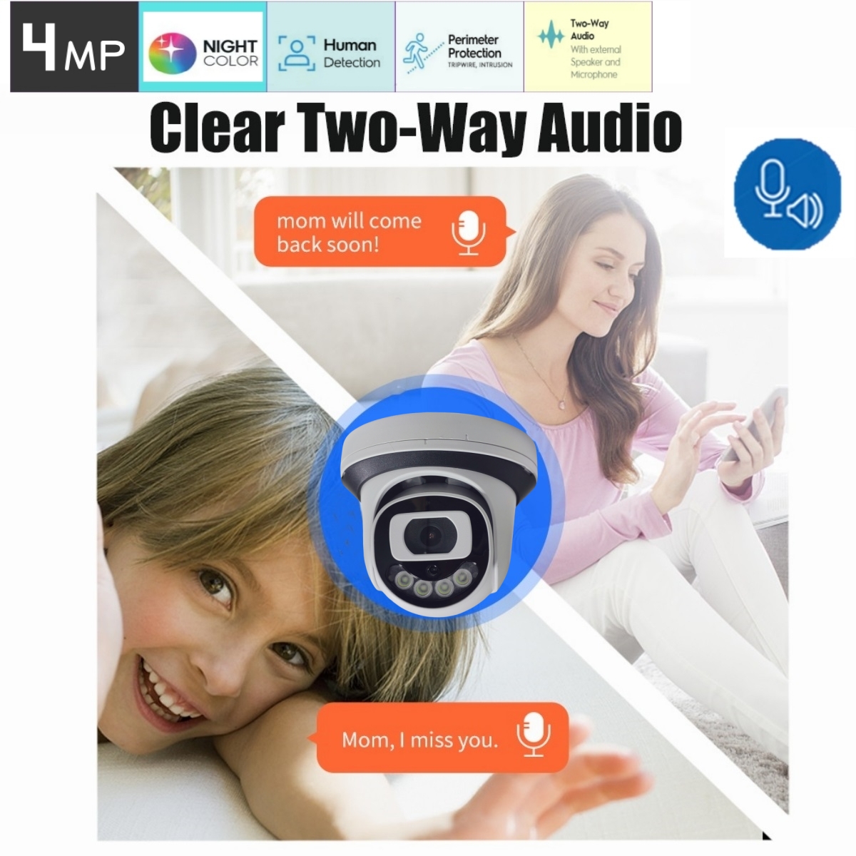 กล้องรักษาความปลอดภัย WiFi 4MP - Home Security System Installation บทวิจารณ์และราคา