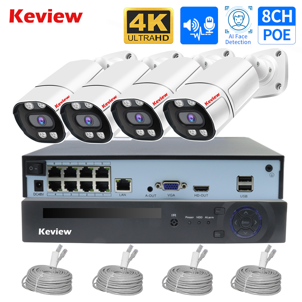 4K 8MP 4MP 8CH POE IP กล้องการ - Nvr Kit 8 Channel บทวิจารณ์และราคา