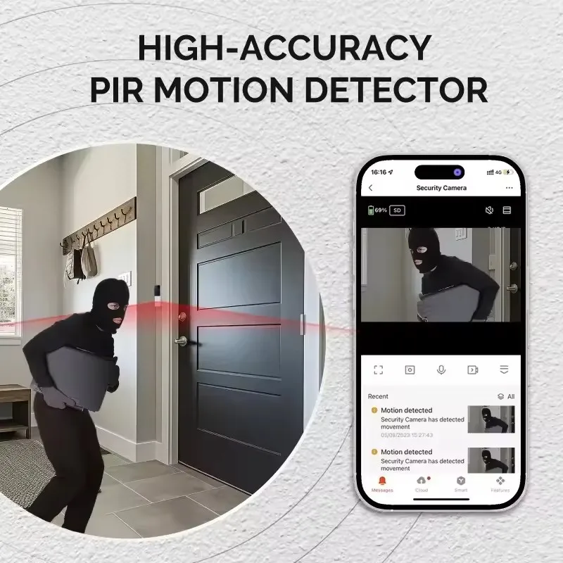 กล้องวิดีโอดอร์เบลล์ไร้สาย Moe - Home Security Doorbell Camera บทวิจารณ์และราคา