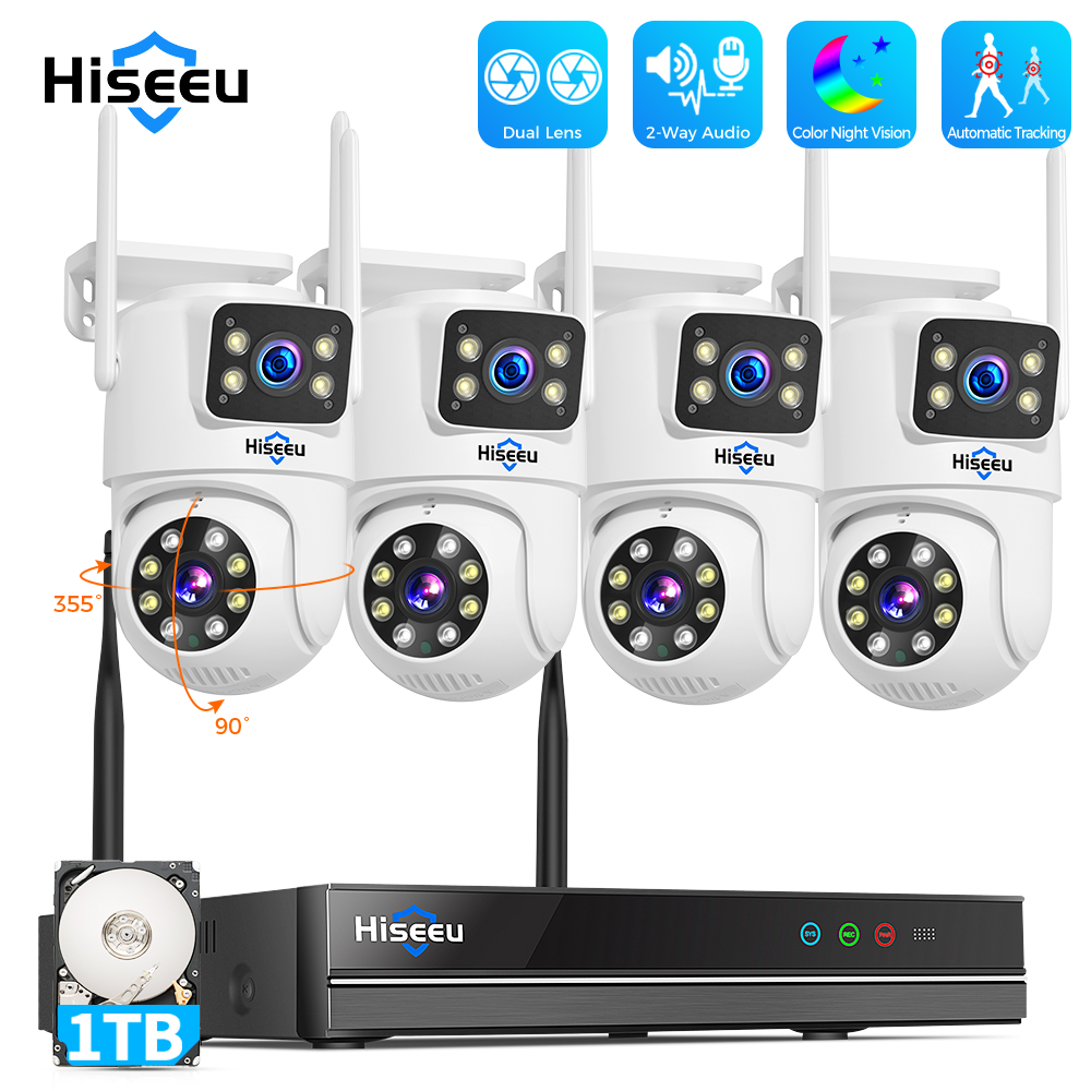 ชุดกล้องวงจรปิด Hiseeu 6MP WiF - Home Security Camera System บทวิจารณ์และราคา