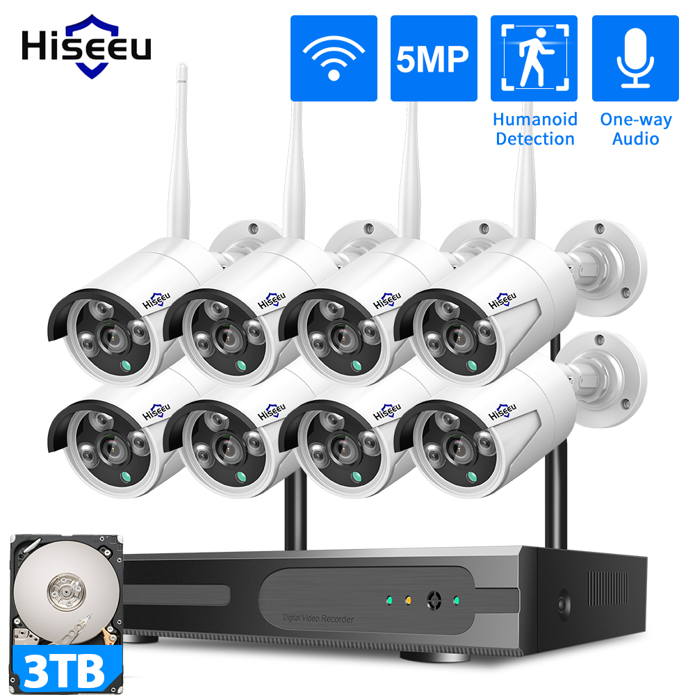กล้องวงจรปิด Hiseeu 3/5/8MP Wi - Home Security Camera System บทวิจารณ์และราคา