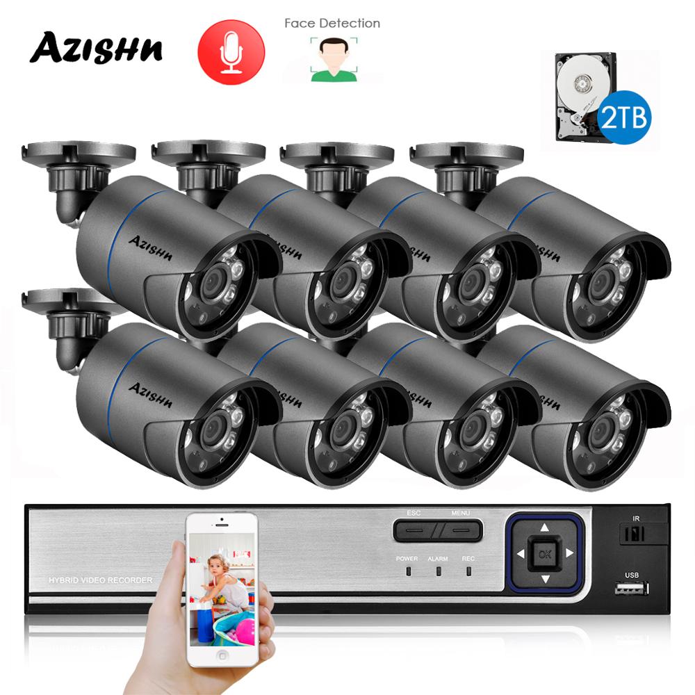 AZISHN H.265 + 8CH 5MP POE NVR - Nvr Kit 8 Channel บทวิจารณ์และราคา