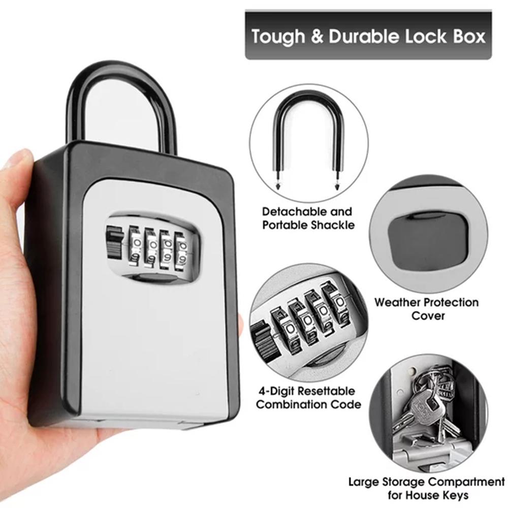 ติดผนังกล่องเก็บกุญแจแบบพกพากล - Home Security Key บทวิจารณ์และราคา