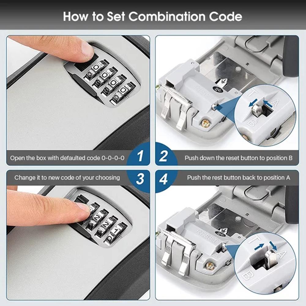 ติดผนังกล่องเก็บกุญแจแบบพกพากล - Home Security Key บทวิจารณ์และราคา
