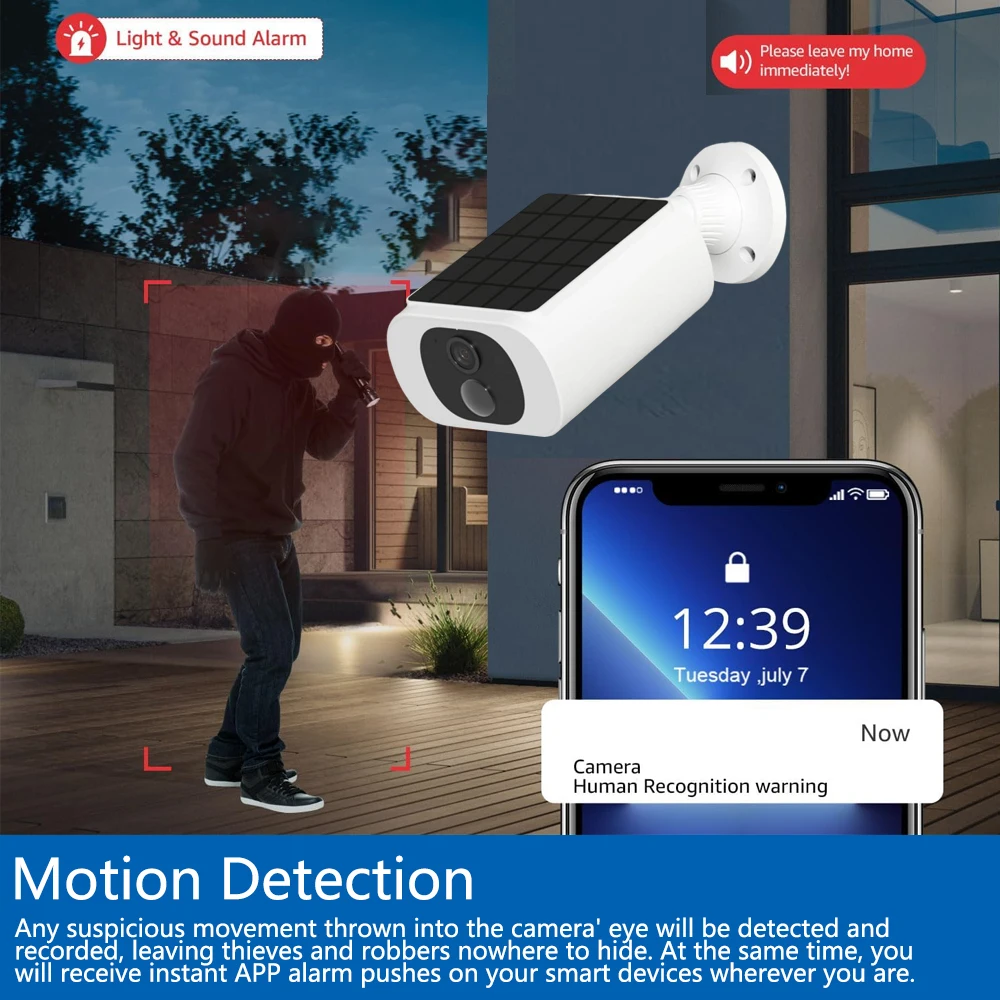 กล้องวงจรปิดพลังงานแสงอาทิตย์  - Home Security Services บทวิจารณ์และราคา