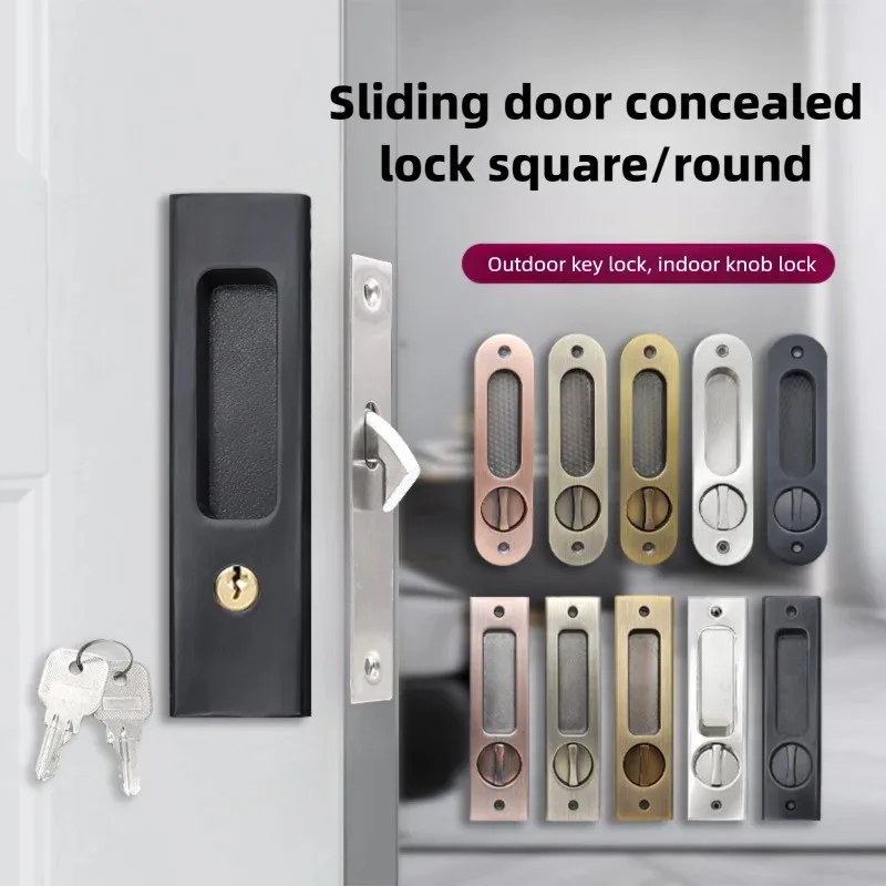 ตัวล็อคประตูบานเลื่อนสีดำแบบหน - Home Security Key บทวิจารณ์และราคา