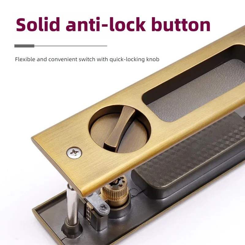 ตัวล็อคประตูบานเลื่อนสีดำแบบหน - Home Security Key บทวิจารณ์และราคา