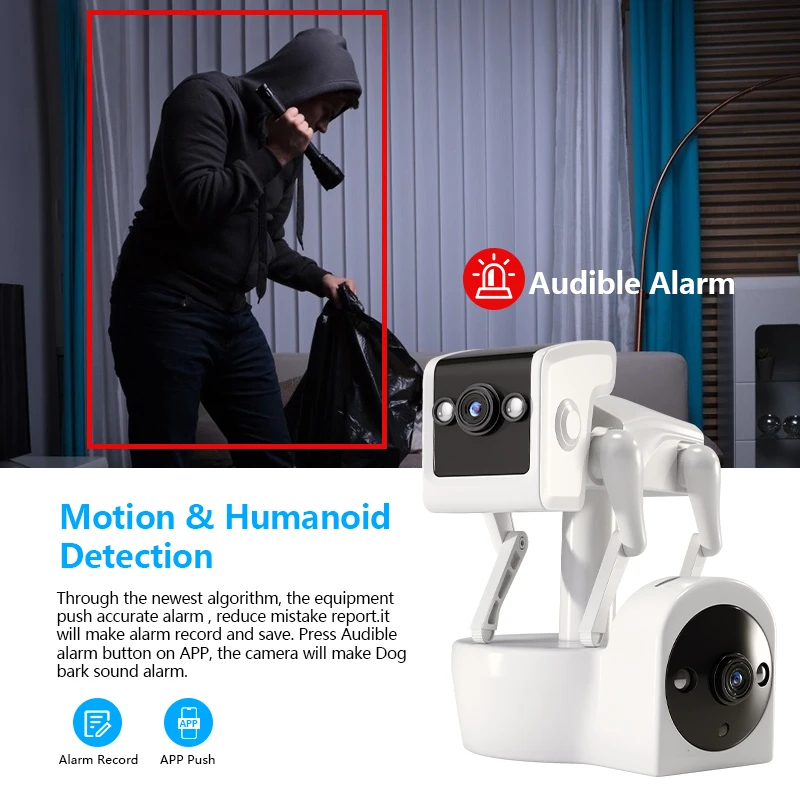กล้องหุ่นยนต์สุนัข 1080P 5G เล - Home Security Robot Dog บทวิจารณ์และราคา