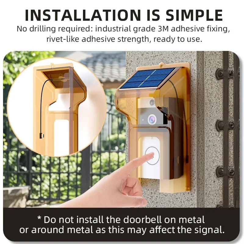 กริ่งประตูอัจฉริยะไร้สายพลังงา - Home Security Doorbell Camera บทวิจารณ์และราคา