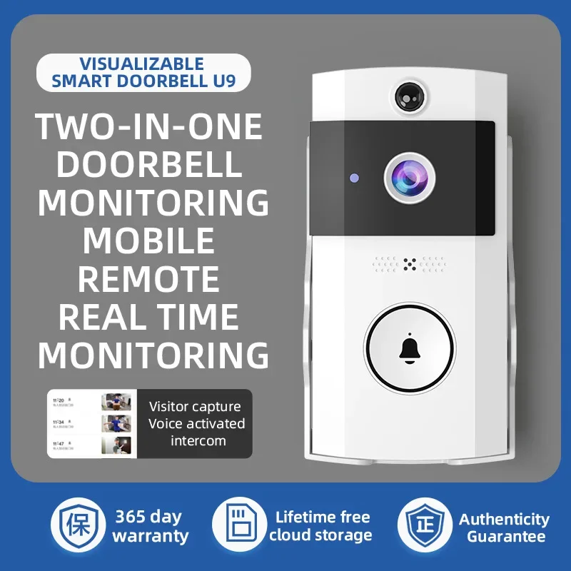 กริ่งประตูอัจฉริยะไร้สายพลังงา - Home Security Doorbell Camera บทวิจารณ์และราคา
