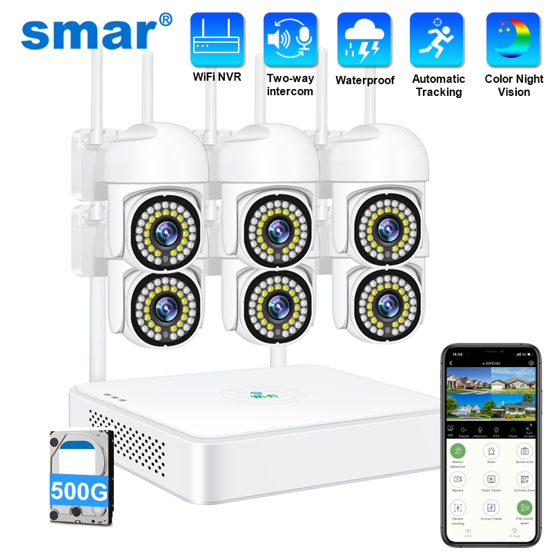 สมาร์ 3MP กล้องวงจรปิดไร้สายระ - Home Security Camera System บทวิจารณ์และราคา