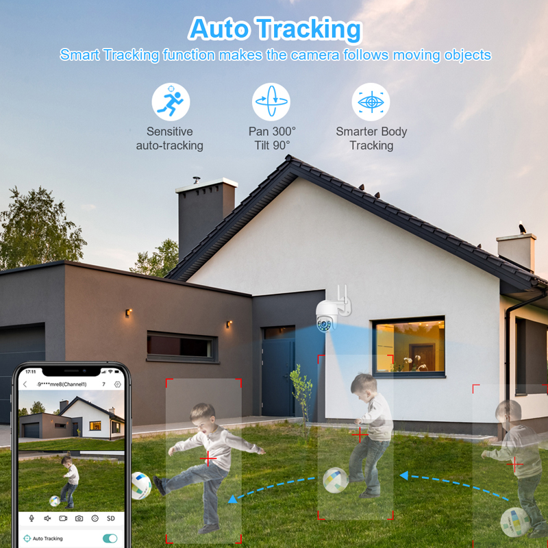 สมาร์ 3MP กล้องวงจรปิดไร้สายระ - Home Security Camera System บทวิจารณ์และราคา