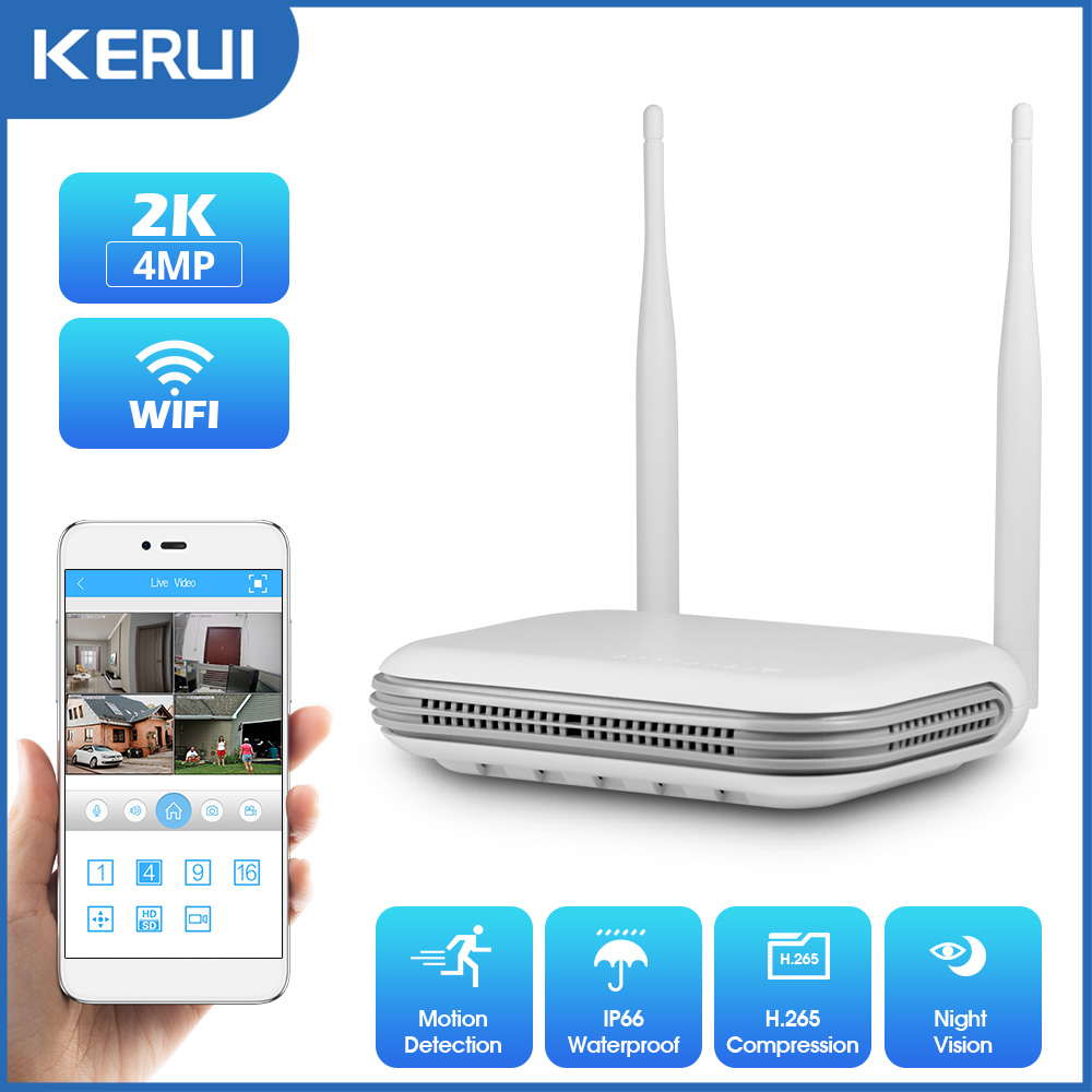 KERUI 2K 4MP กลางแจ้ง Full HD  - Nvr Kit 8 Channel บทวิจารณ์และราคา