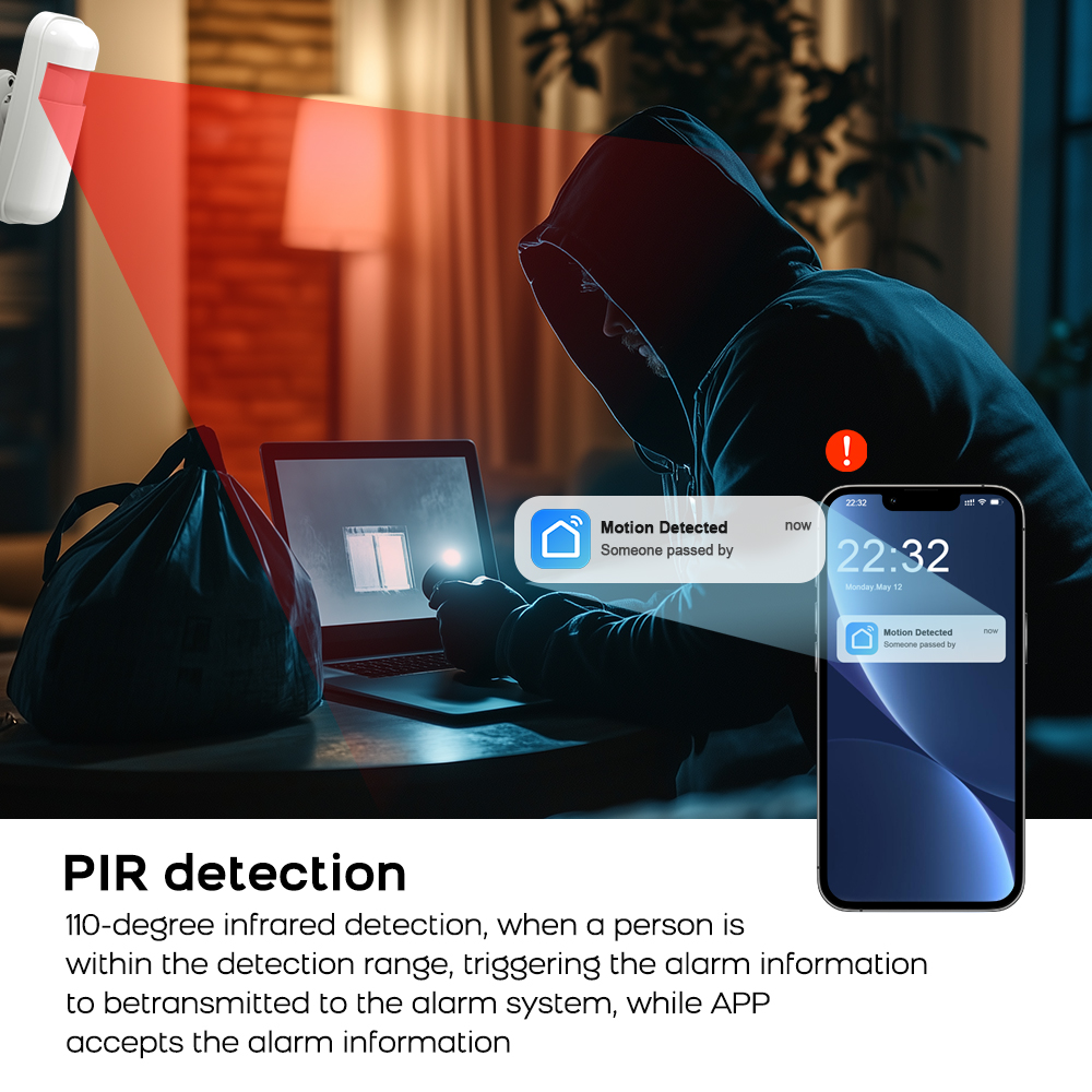 ระบบเตือนภัย 4G GSM WiFi ทำงาน - Home Security System Installation บทวิจารณ์และราคา